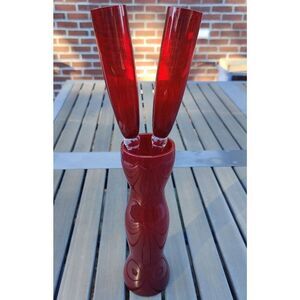 Long Stem Champagne Toasting Flutes Glasses Ruby Red with Vase Nordstrom